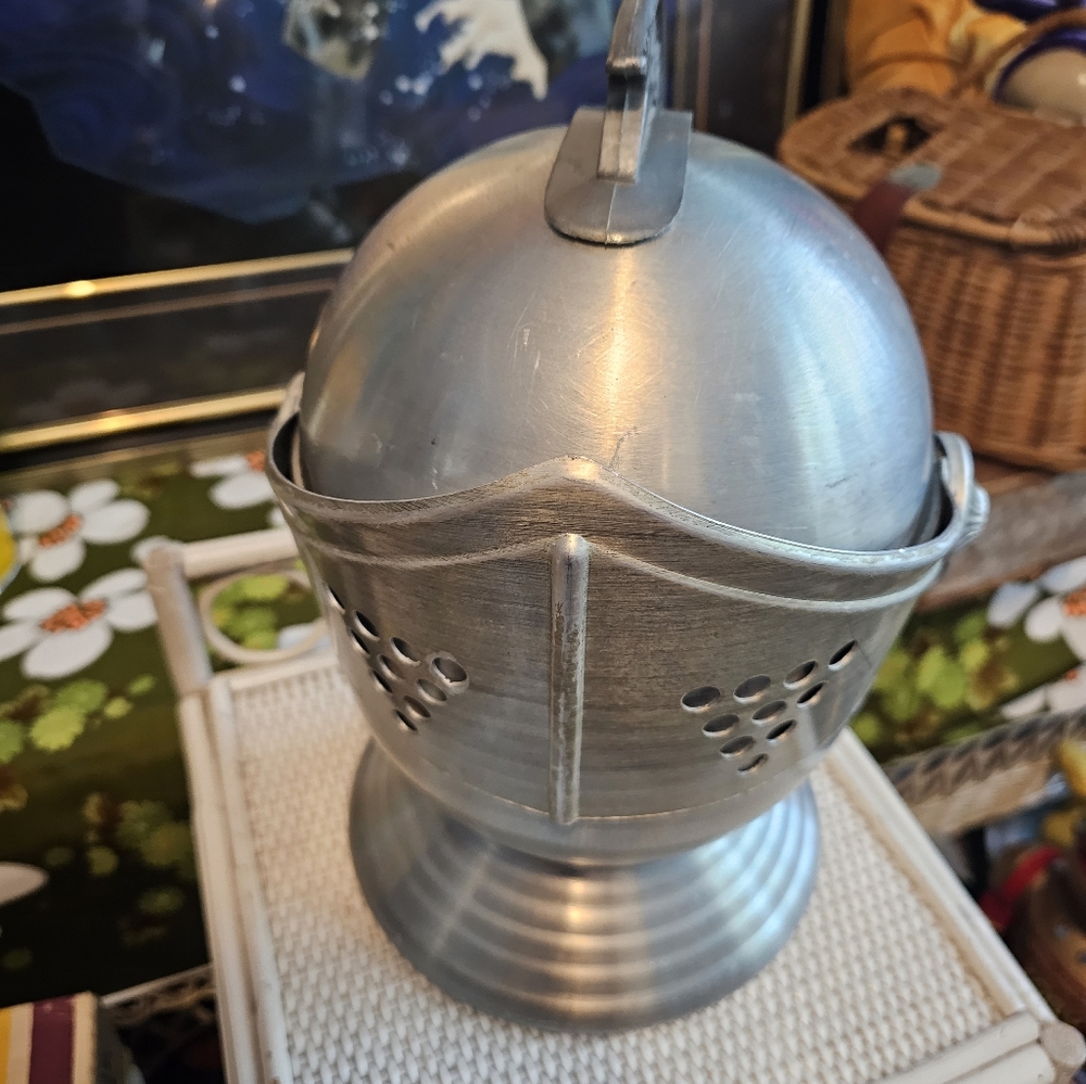 Vintage Decorative Replica Medieval Knight Helmet Ice Bucket